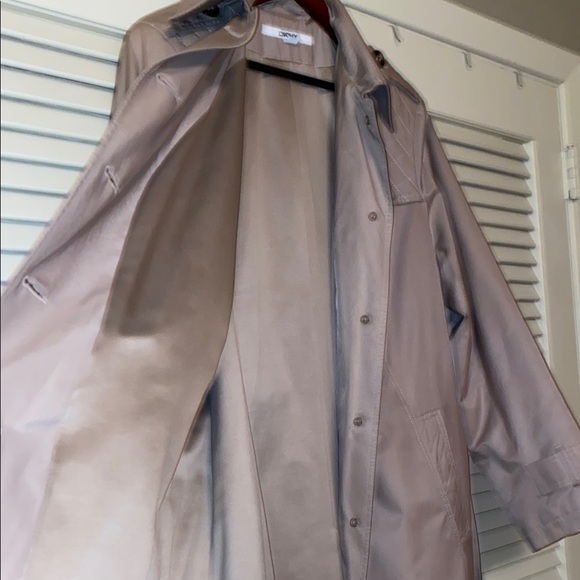 DKNY Beige Trench Coat - Picture 7 of 10